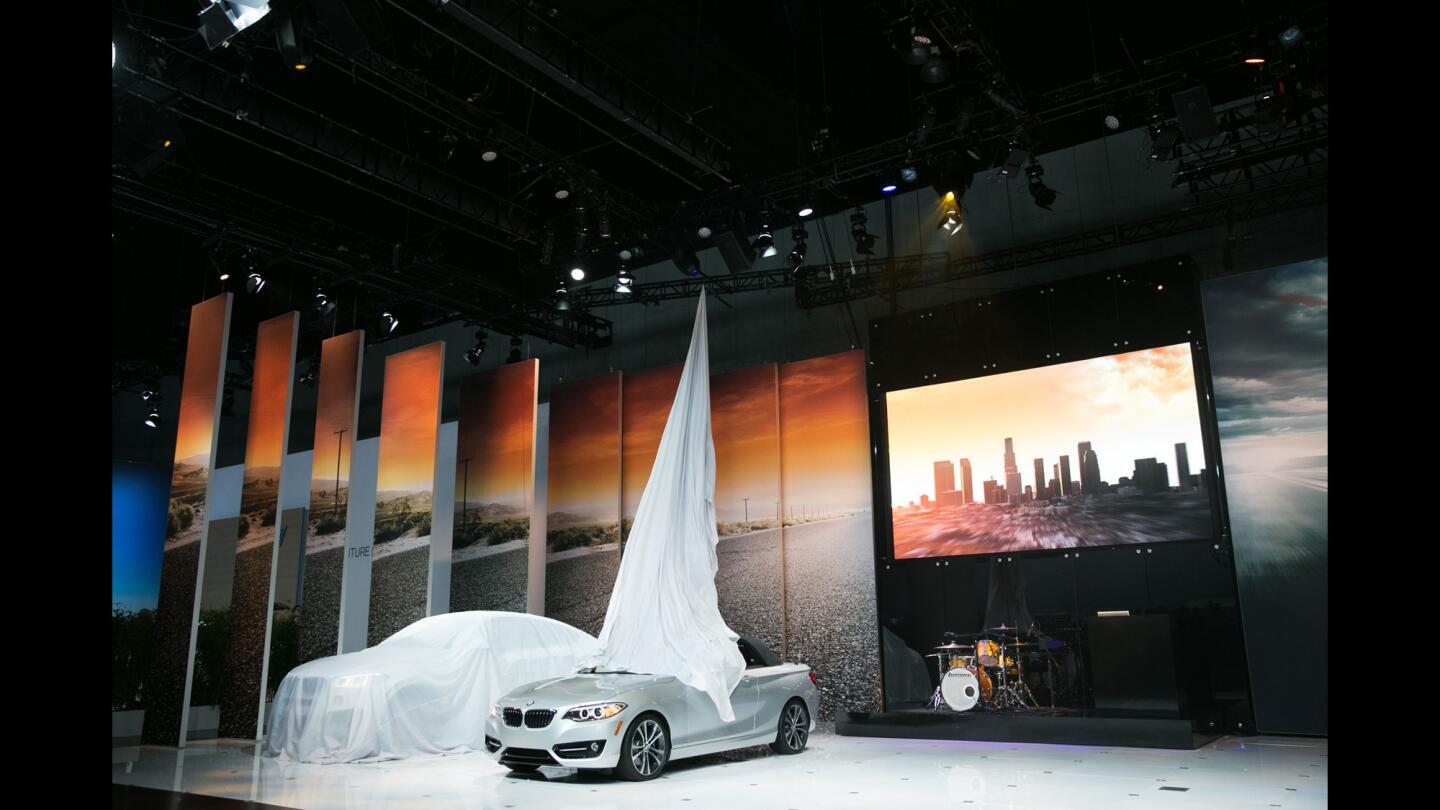 BMW unveils the convertible 228i coupe at the 2014 Los Angeles Auto Show.