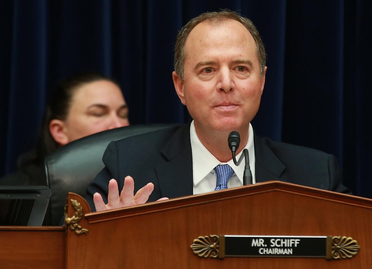 Trump demands Schiff's resignation over characterization of Ukraine call - Los Angeles Times