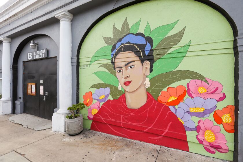La Bodega Gallery will be the latest gallery to close when it closes by the end of the year, the result of gentrification in the neighborhood according to local artist Carolyn Osorio who had exhibited her work at the gallery. Photographed December 26, 2019 in San Diego, California.
