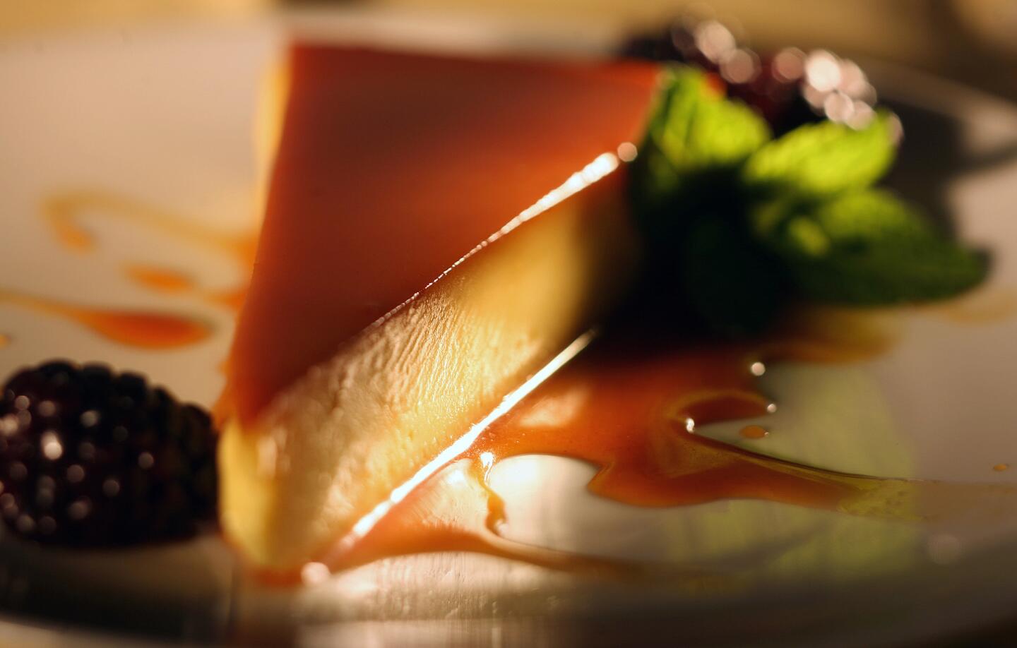 Goat milk cajeta flan