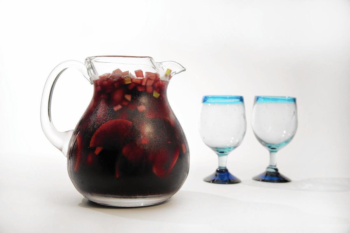 An icy pitcher of sangria can be the start of a beautiful summer afternoon. Chef Jose Andres shares his recipe for sangria with fruity red wine and Cointreau, vodka and port.