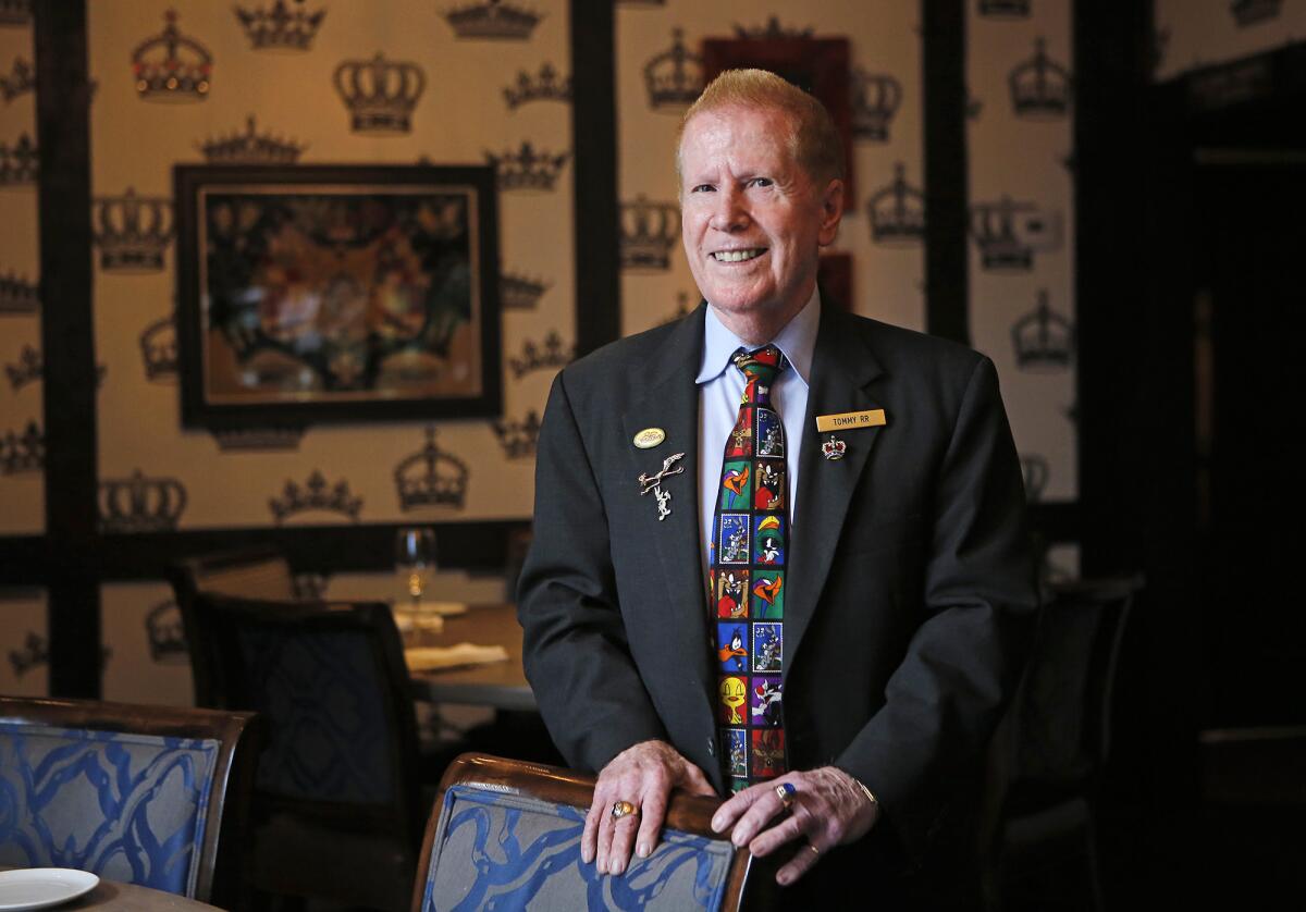 Tommy Martin stands in the Five Crowns restaurant in Newport Beach in January 2018. 