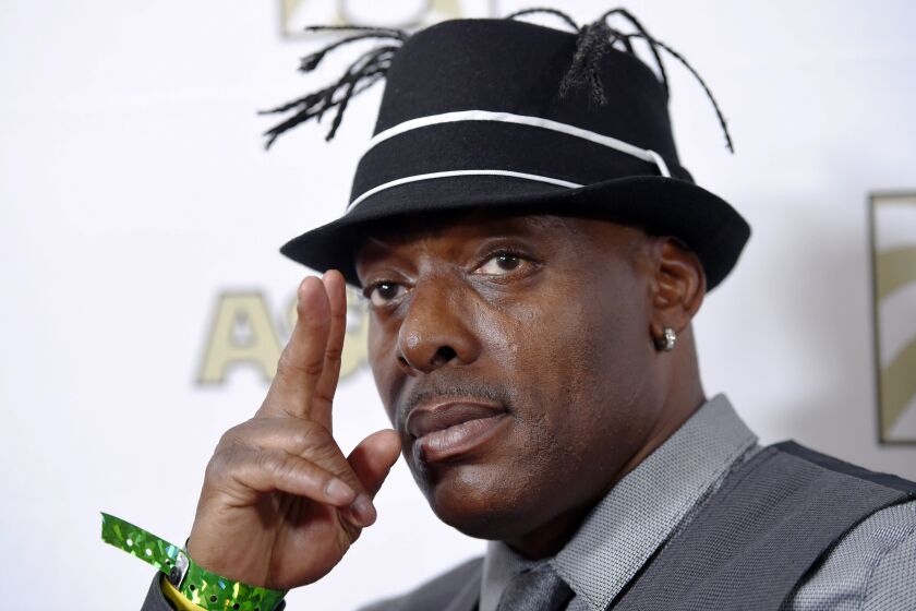 FILE - Coolio appears at the 2015 ASCAP Rhythm & Soul Awards in Beverly Hills, Calif., on June 25, 2015. A single from rapper, who died on Sept. 28, 2022 at age 59, "TAG You It,’” dropped Friday featuring Too $hort and DJ Wino. The estate of rapper Coolio plans to release a studio album, “Long Live Coolio," later this year that the Grammy-winning hitmaker had been working on in the days before he died. (Photo by Chris Pizzello/Invision/AP, File)