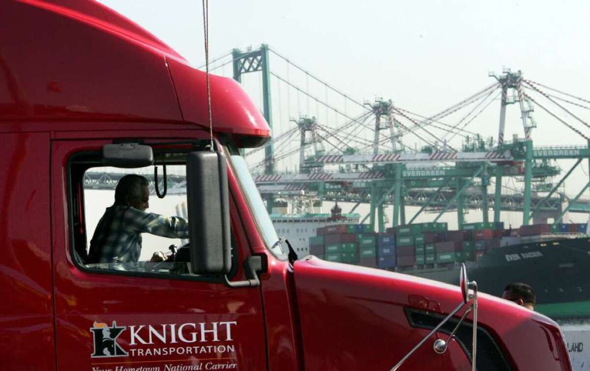 Exports are booming at California ports.