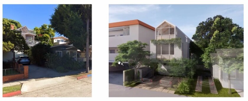 A rendering depicts a residential project planned for Bishops Lane.