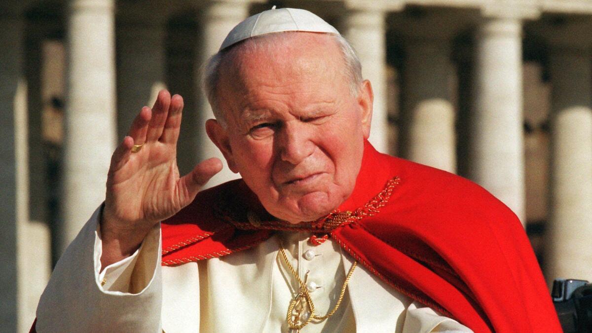 Pope John Paul II, who was canonized in 2014, added mysteries to the recitation of the rosary in 2002.