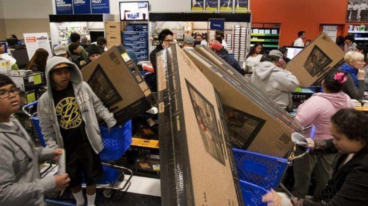 Retail sales for the holiday season got off to a strong start on Black Friday, but the White House warns that the threat of the fiscal cliff could hurt sales in coming weeks.