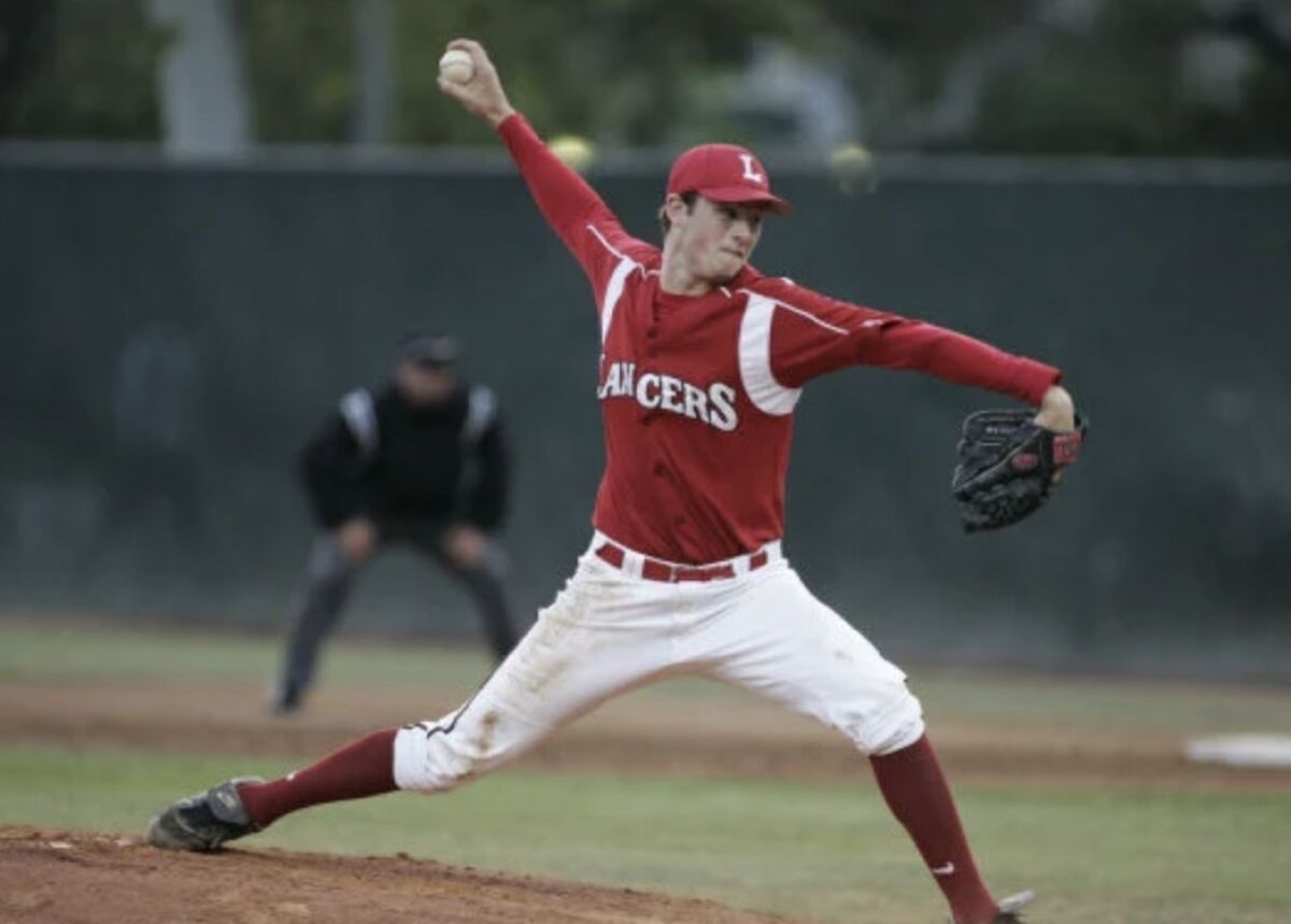 Gerrit Cole during his high school days at Orange Lutheran.