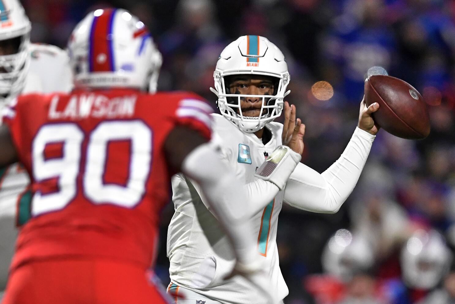 High-scoring Dolphins travel to face division rival Buffalo Bills, where  Miami has lost 7 in a row - The San Diego Union-Tribune