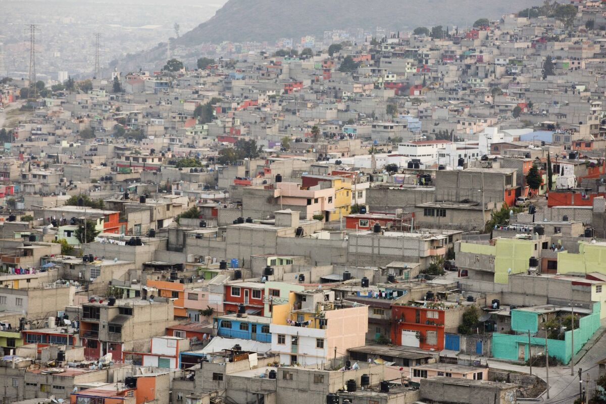 The house-choked hills in Ecatepec, Mexico.