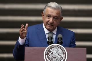 FILE - Mexican President Andres Manuel Lopez Obrador speaks at the National Palace in Mexico City, Jan. 10, 2023. The Mexican leader on Friday, Sept 1. 2023, delivered his second-to-last state of the union. (AP Photo/Fernando Llano, File)
