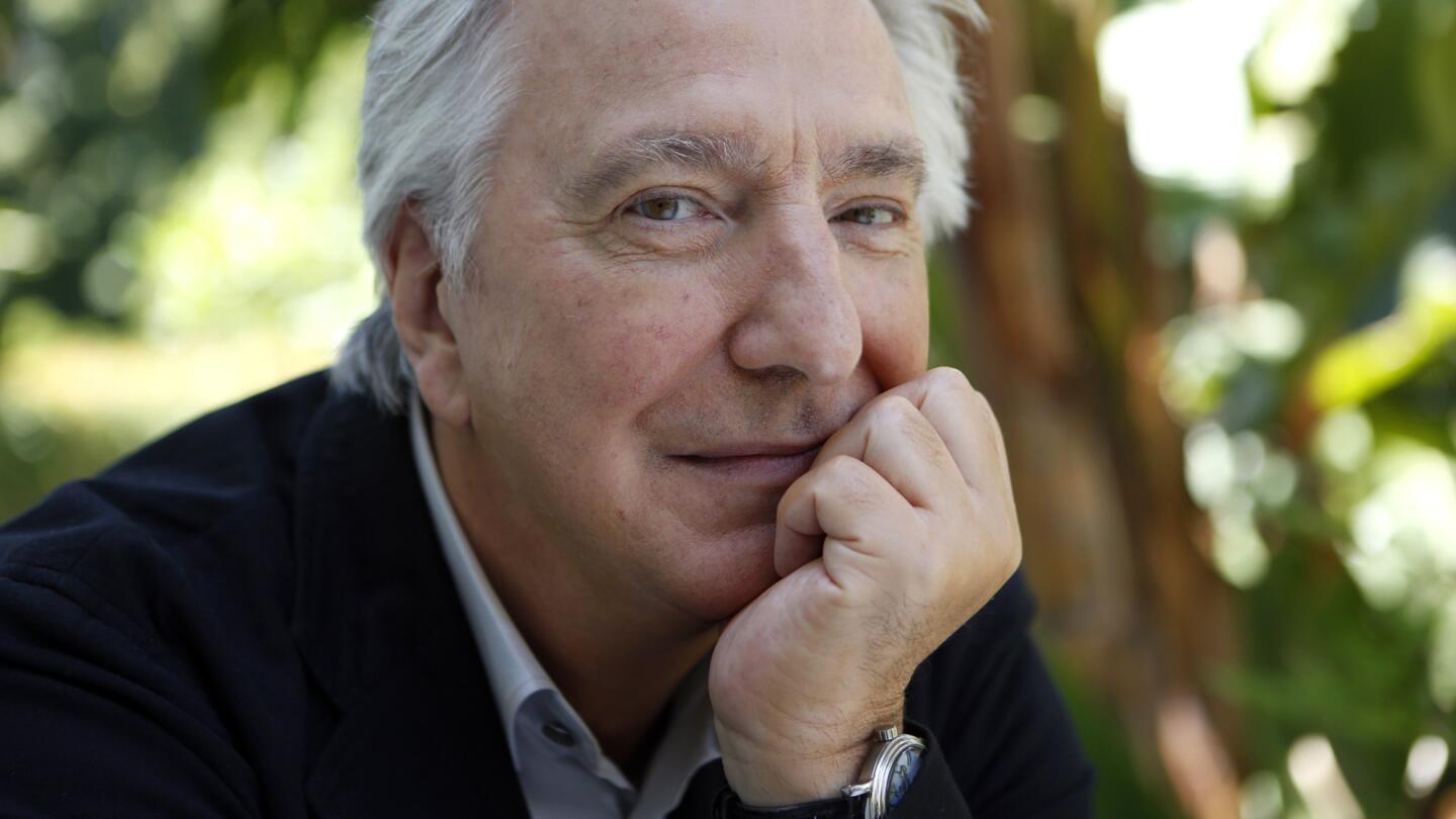British actor Alan Rickman is photographed at the Sunset Marquis in West Hollywood on June 22, 2015.