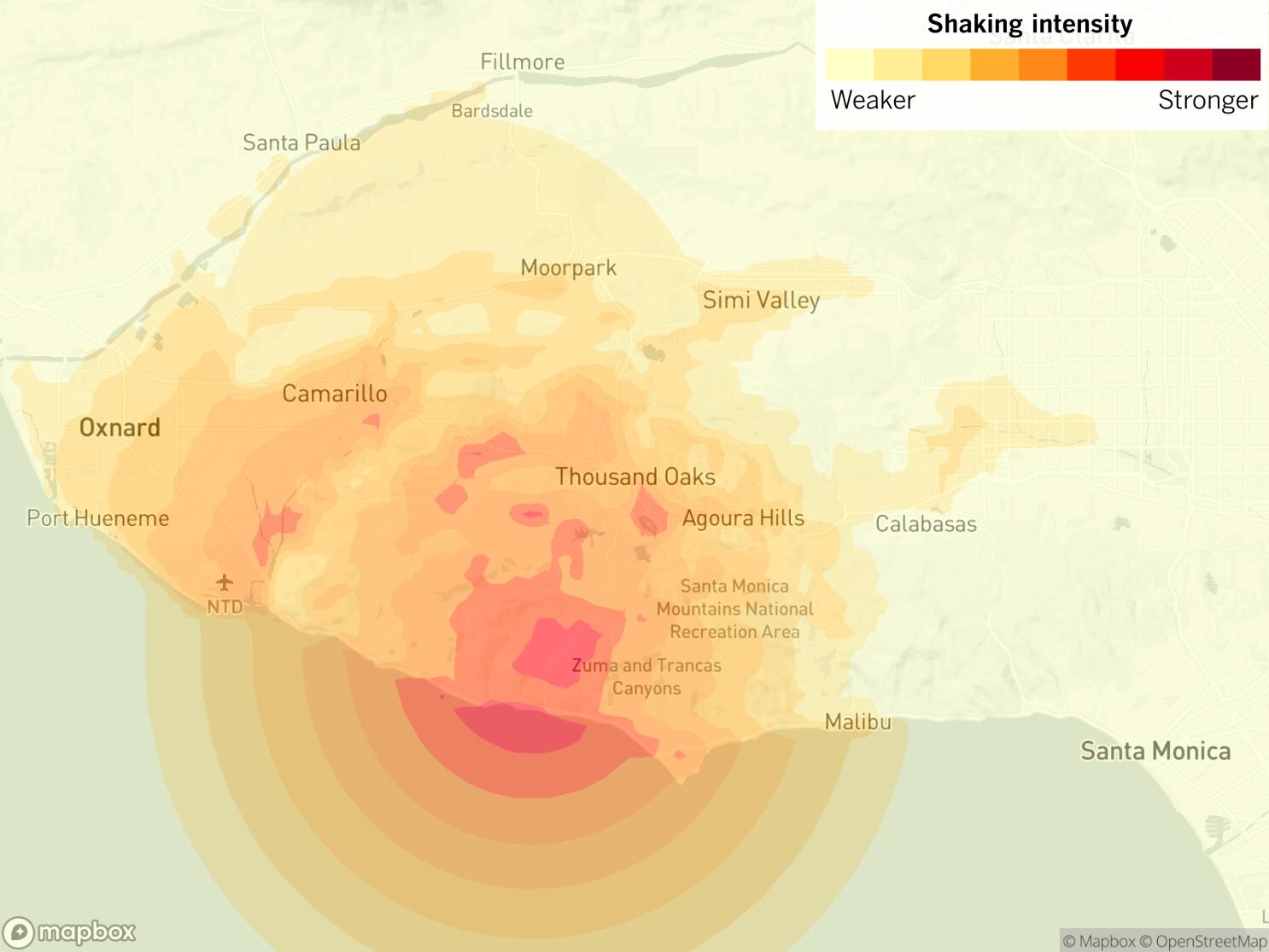 Magnitude 4.6 earthquake strikes near Malibu, rattles Southern