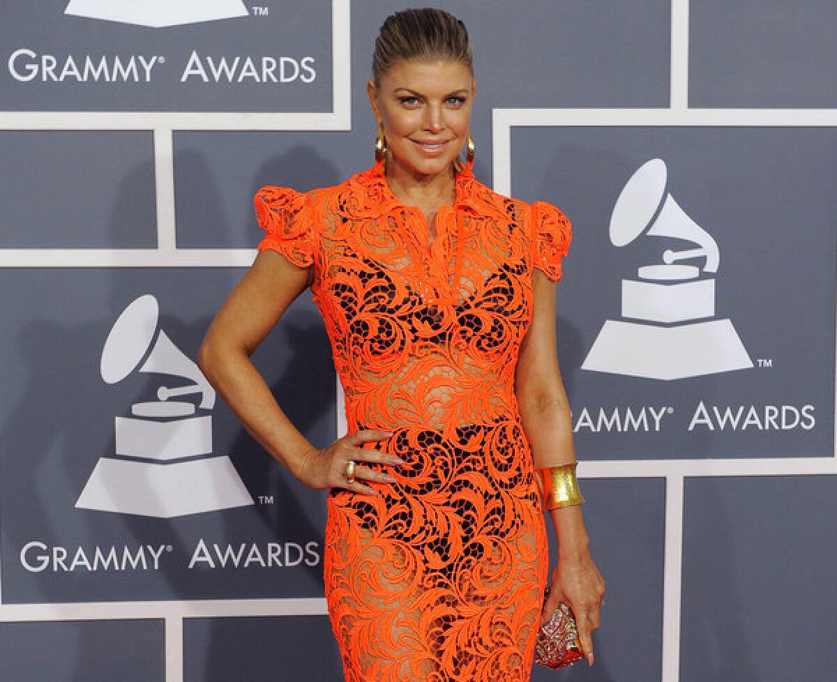 CBS hopes to discourage celebrities from imitating Fergie's outfit at last year's Grammy Awards.