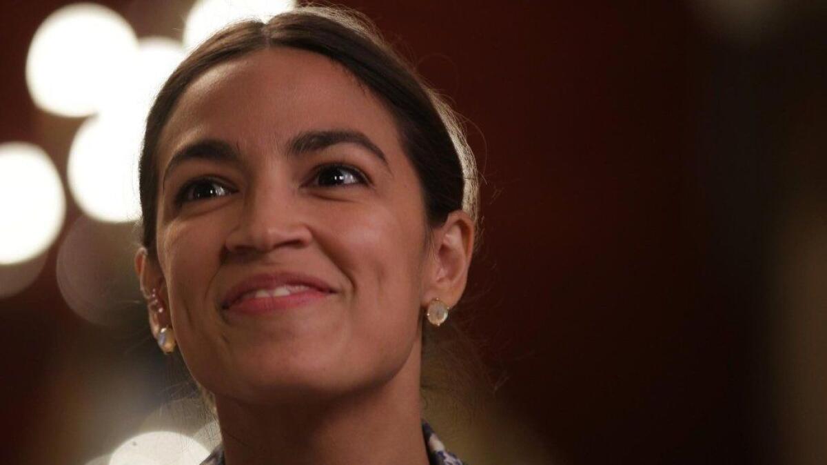 Rep. Alexandria Ocasio-Cortez (D-N.Y.), shown being interviewed in the Capitol on June 27, complained about "outright disrespectful" criticism from House Speaker Nancy Pelosi (D-San Francisco).