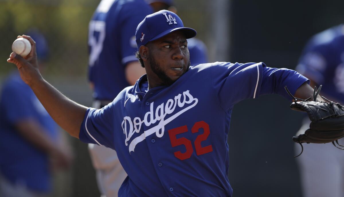 The Dodgers placed reliever Pedro Báez on the injured list Thursday.