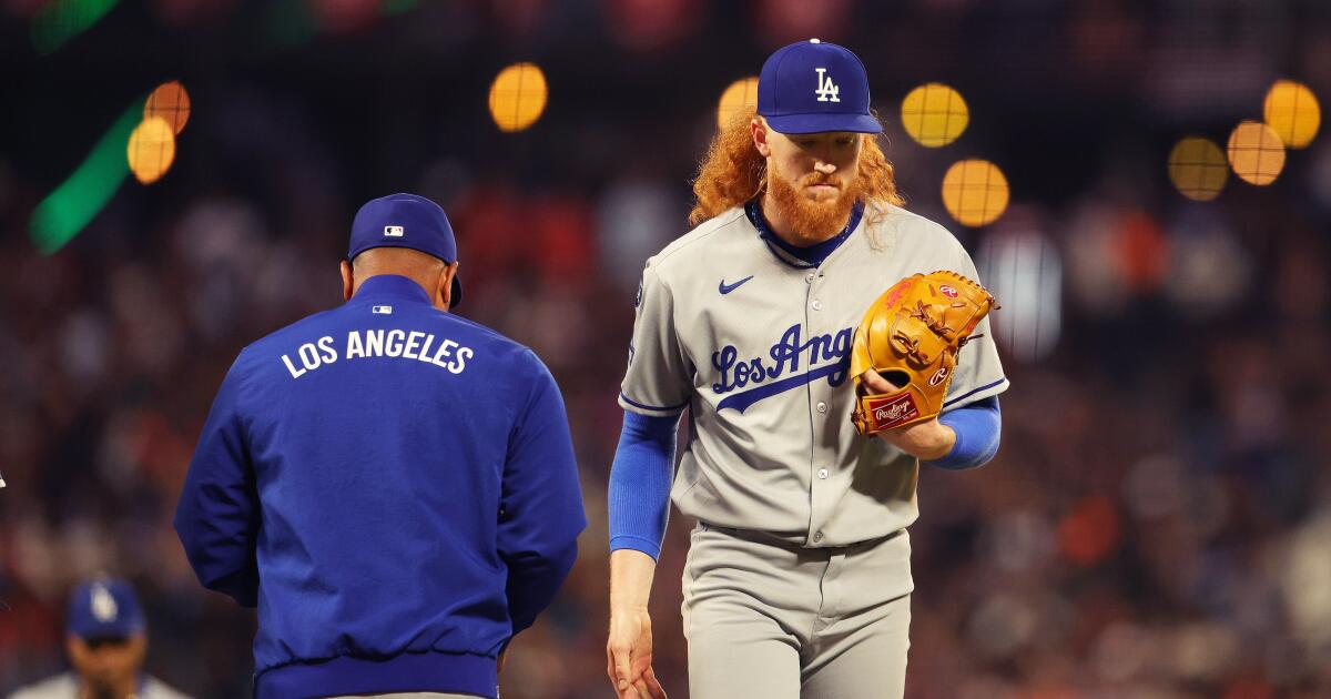 Dustin May struggles as Dodgers fall to Giants for 7th straight loss Dustin May struggles as Dodgers fall to Giants for 7th straight loss