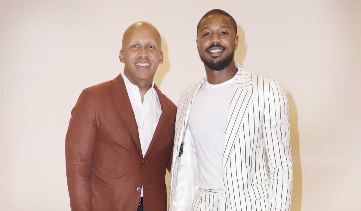 Michael B. Jordan and the real-life lawyer he plays in 'Just Mercy