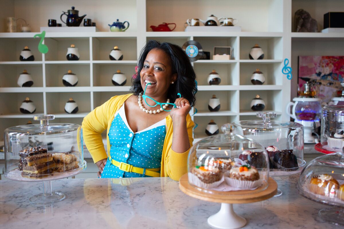 Rushell Gordon, founder and CEO of Oceanside's Bliss Tea & Treats tearoom, will be hosting a Juneteenth celebration Saturday.