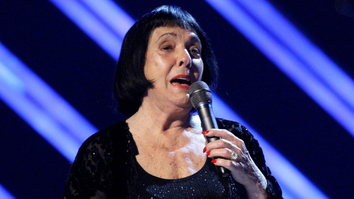 Keely Smith at the Grammys in 2008. She won a Grammy in 1959 — the first year the awards were handed out.