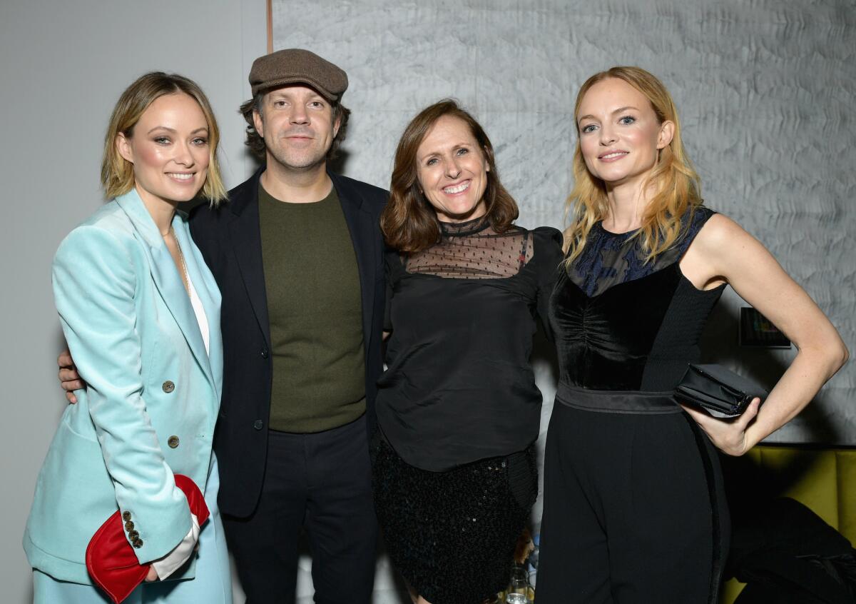 Olivia Wilde, from left, Jason Sudeikis, Molly Shannon and Heather Graham.