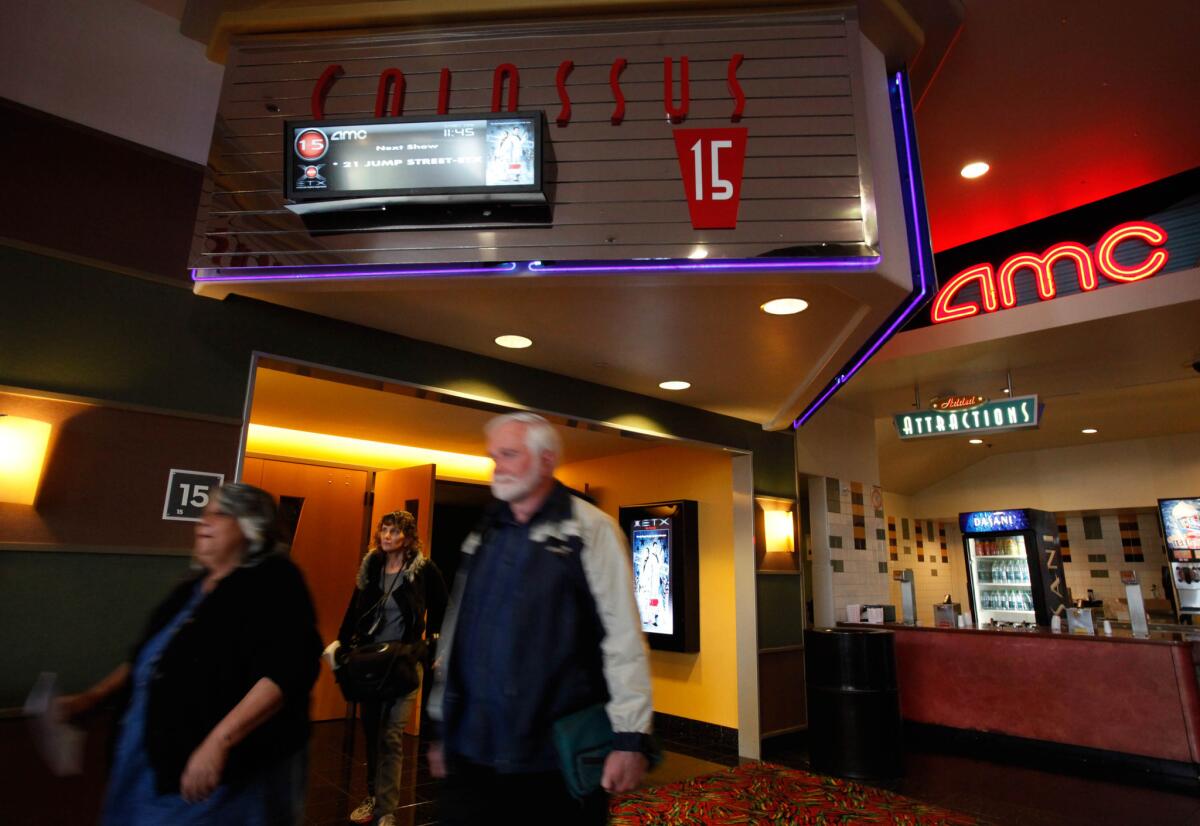 The AMC theaters at the outlet mall in Orange.