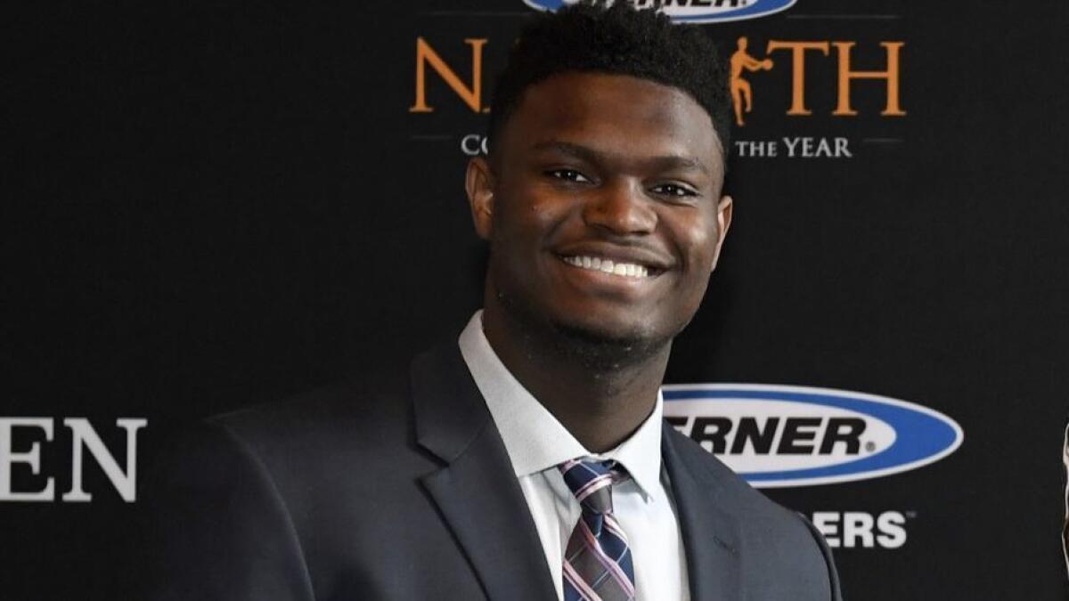 Zion Williamson swept all the major player-of-the-year awards this past college basketball season.