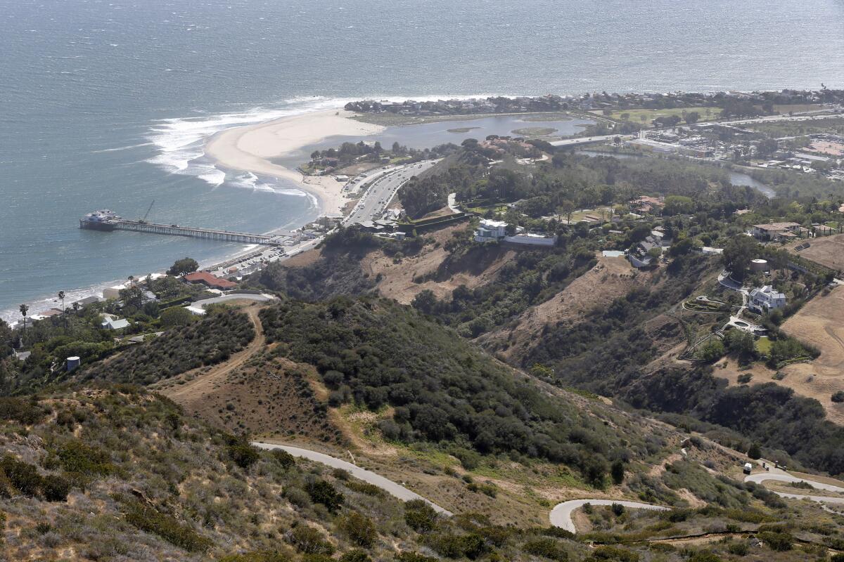 The coastal ridge in Malibu where U2's The Edge wanted to build a residential compound of five houses.