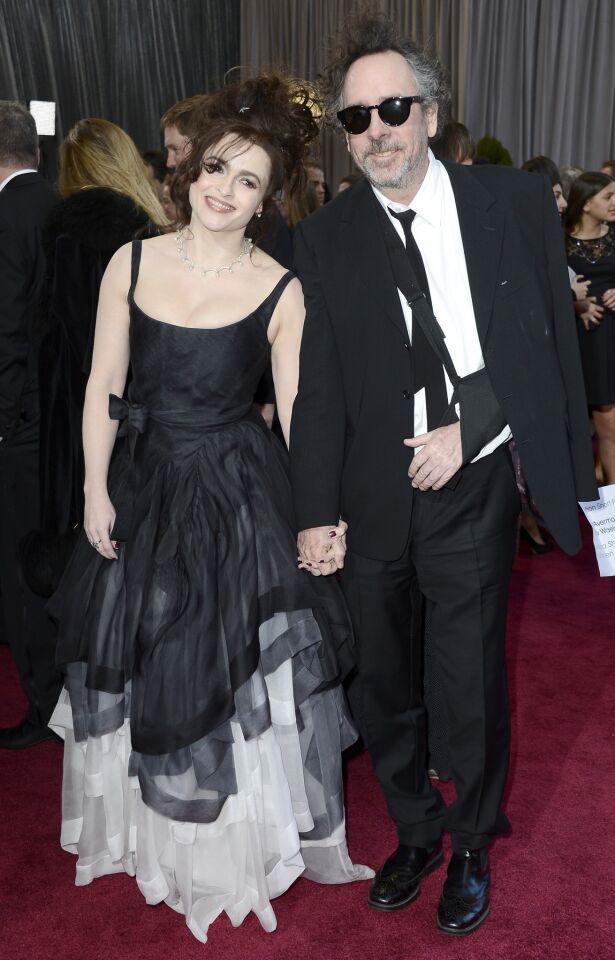Oscars 2013 arrivals: Helena Bonham Carter and Tim Burton