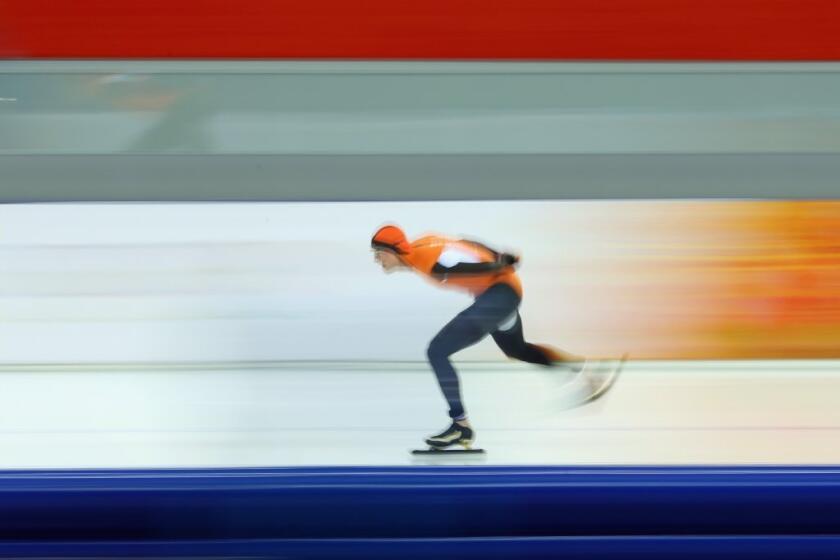 Sven Kramer is on his way to a gold medal.