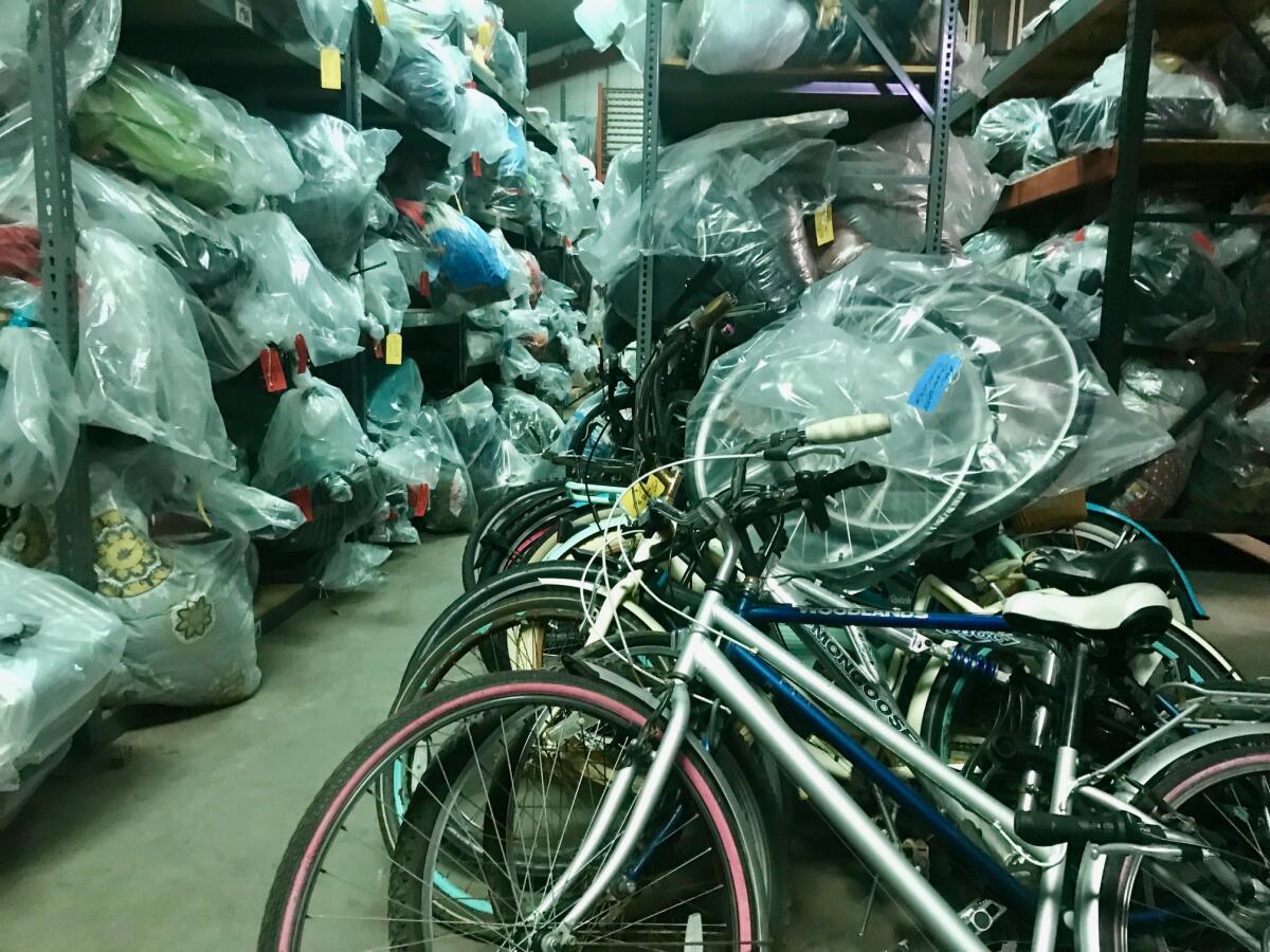 Bikes and plastic bags
