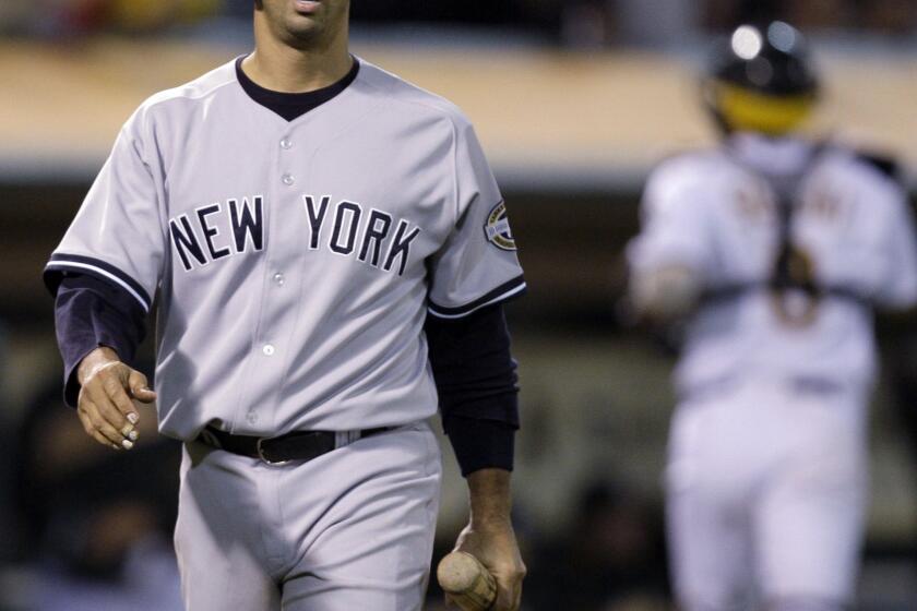 Jorge Posada with the Yankees in 2009.