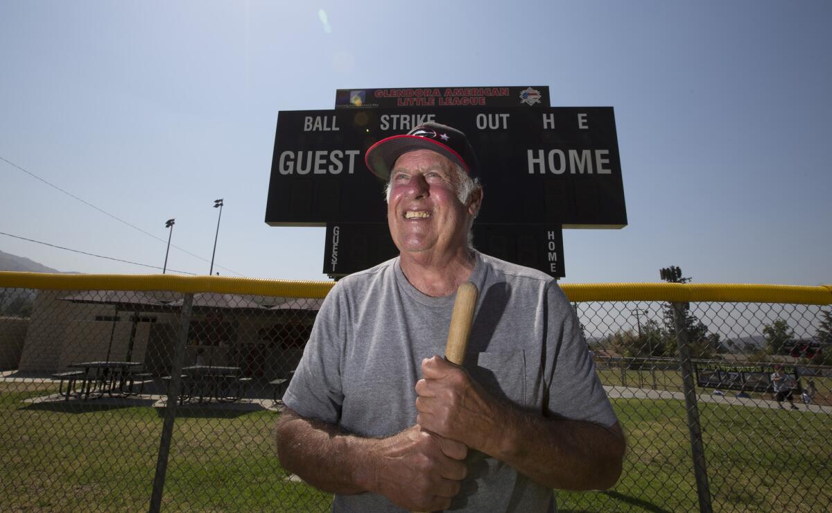 Ted Haller is retiring after 35 years as a groundskeeper of the Glendora Little League fields.