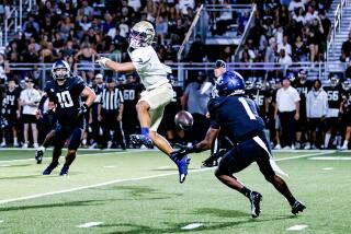 Jae'on Young of Sierra Canyon makes interception and returns it 74 yards for touchdown against St. john
