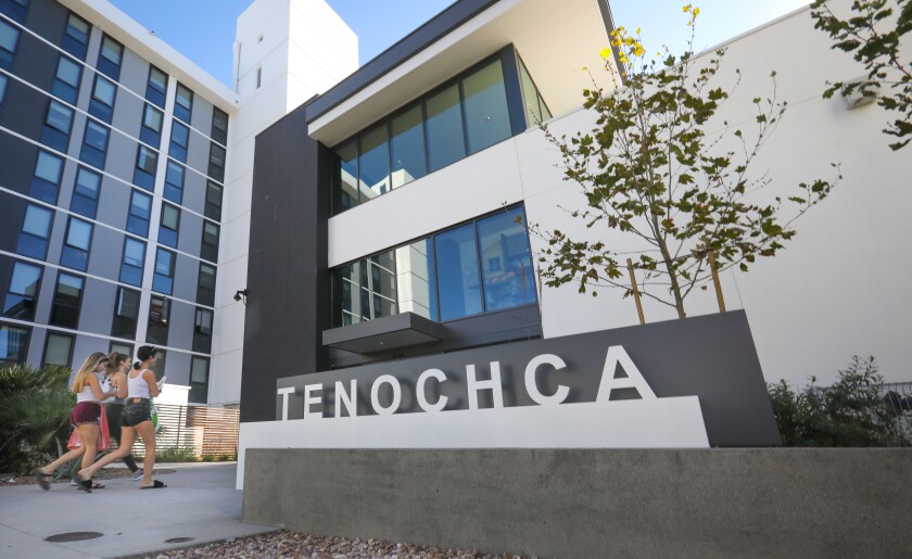 Tenochca Residence Hall on the campus of San Diego State University.
