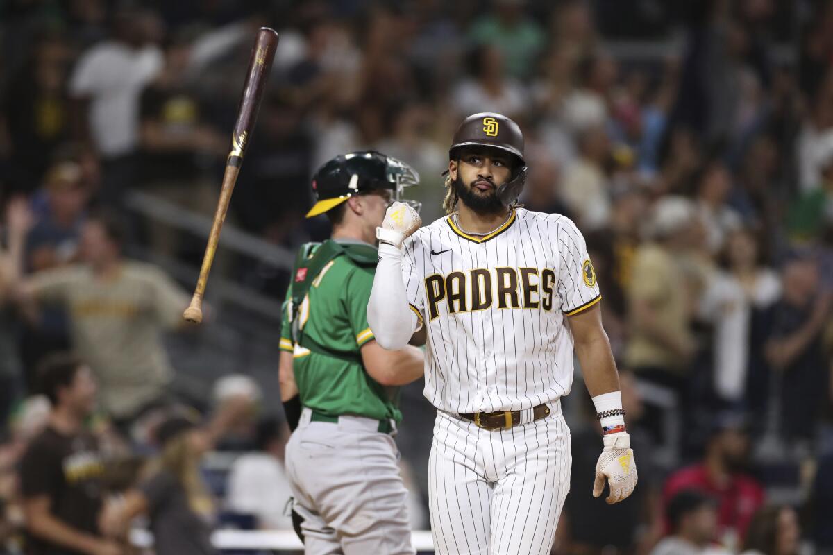 Tatis' monster 2-run homer helps Padres beat Athletics 7-4 - The San Diego  Union-Tribune