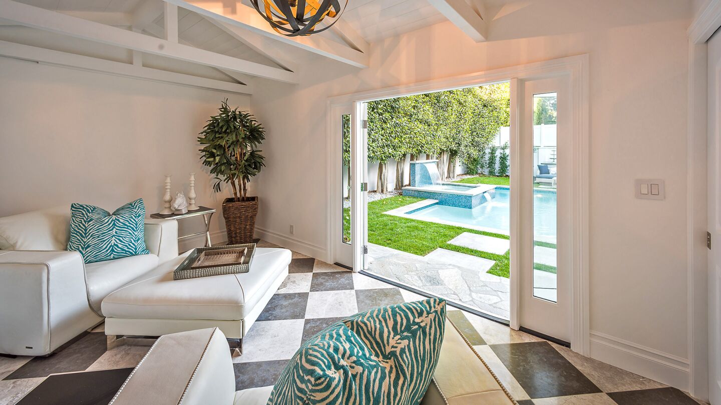 The Cape Cod-inspired two-story at 4248 Babcock Ave., Studio City, is listed at $2,999,950.