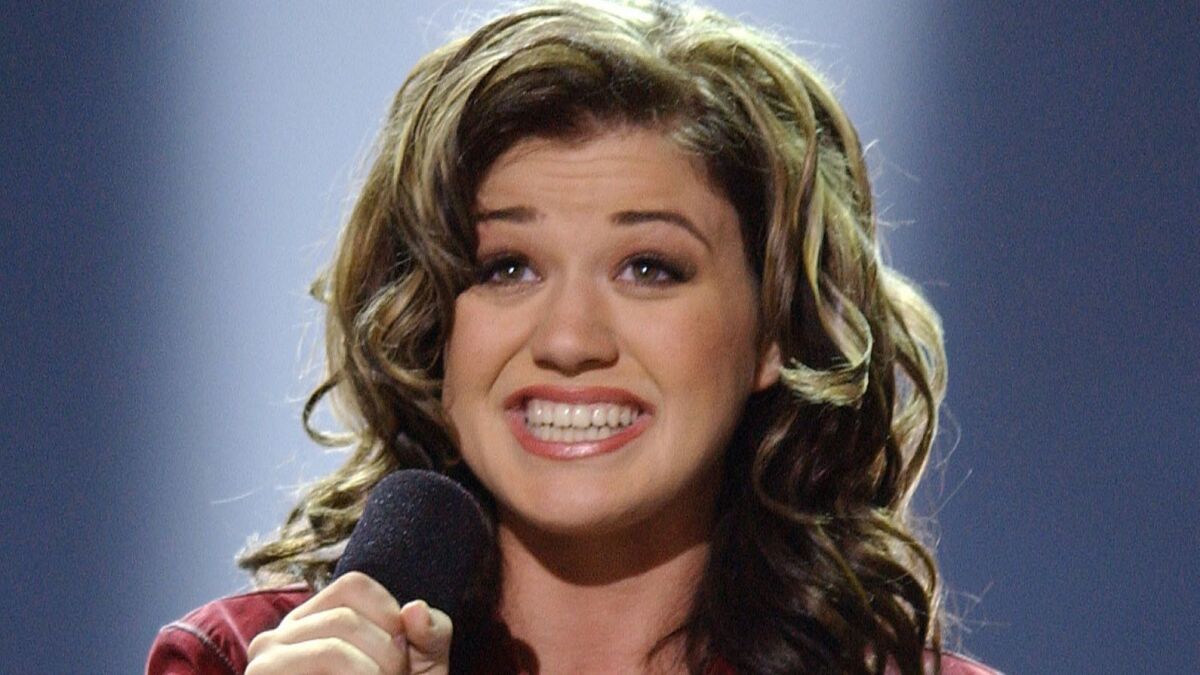 Kelly Clarkson, then 20, after winning the first season of "American Idol."