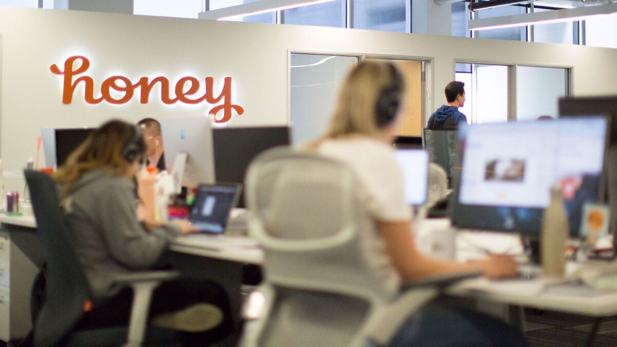Honey is a quickly-growing L.A. start-up that has amassed five million monthly users largely through word of mouth.