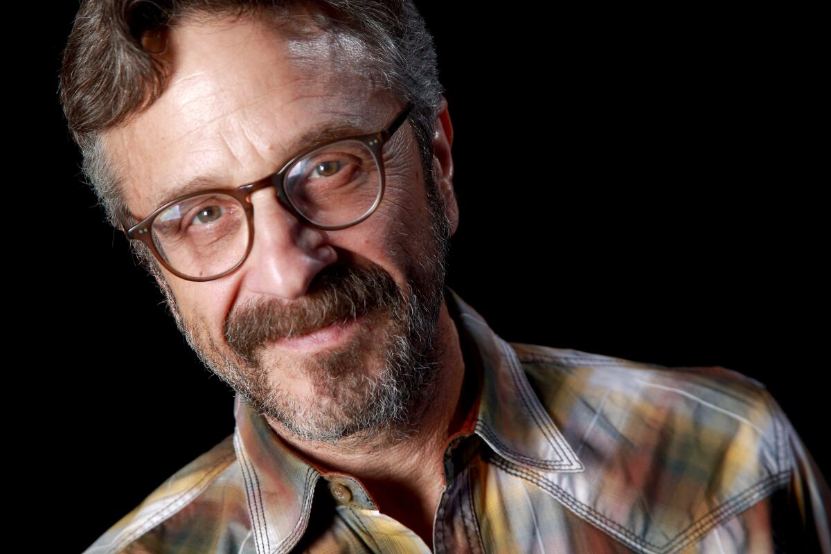 EL SEGUNDO, CA., APRIL 24, 2019 ?Marc Maron is an stand-up comedian, podcaster, writer and actor. In the 1990s and 2000s, Maron was a frequent guest on the Late Show with David Letterman and appeared more than forty times on Late Night with Conan O'Brien, more than any other stand-up comedian. (Kirk McKoy / Los Angeles Times)