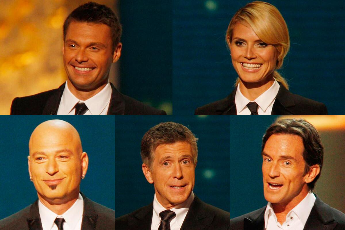 Ryan Seacrest, Heidi Klum, Tom Bergeron, Howie Mandel, Jeff Probst