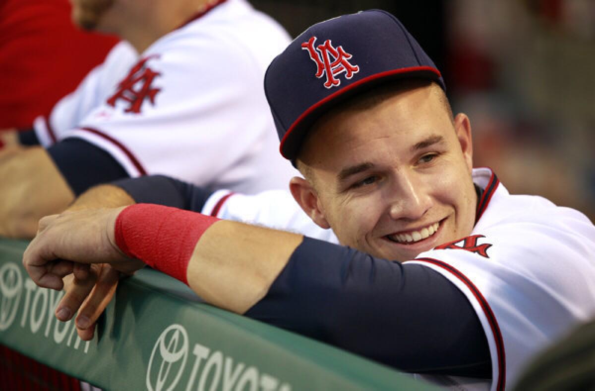 Angels center fielder Mike Trout has been runner-up for the American League MVP the last two seasons.