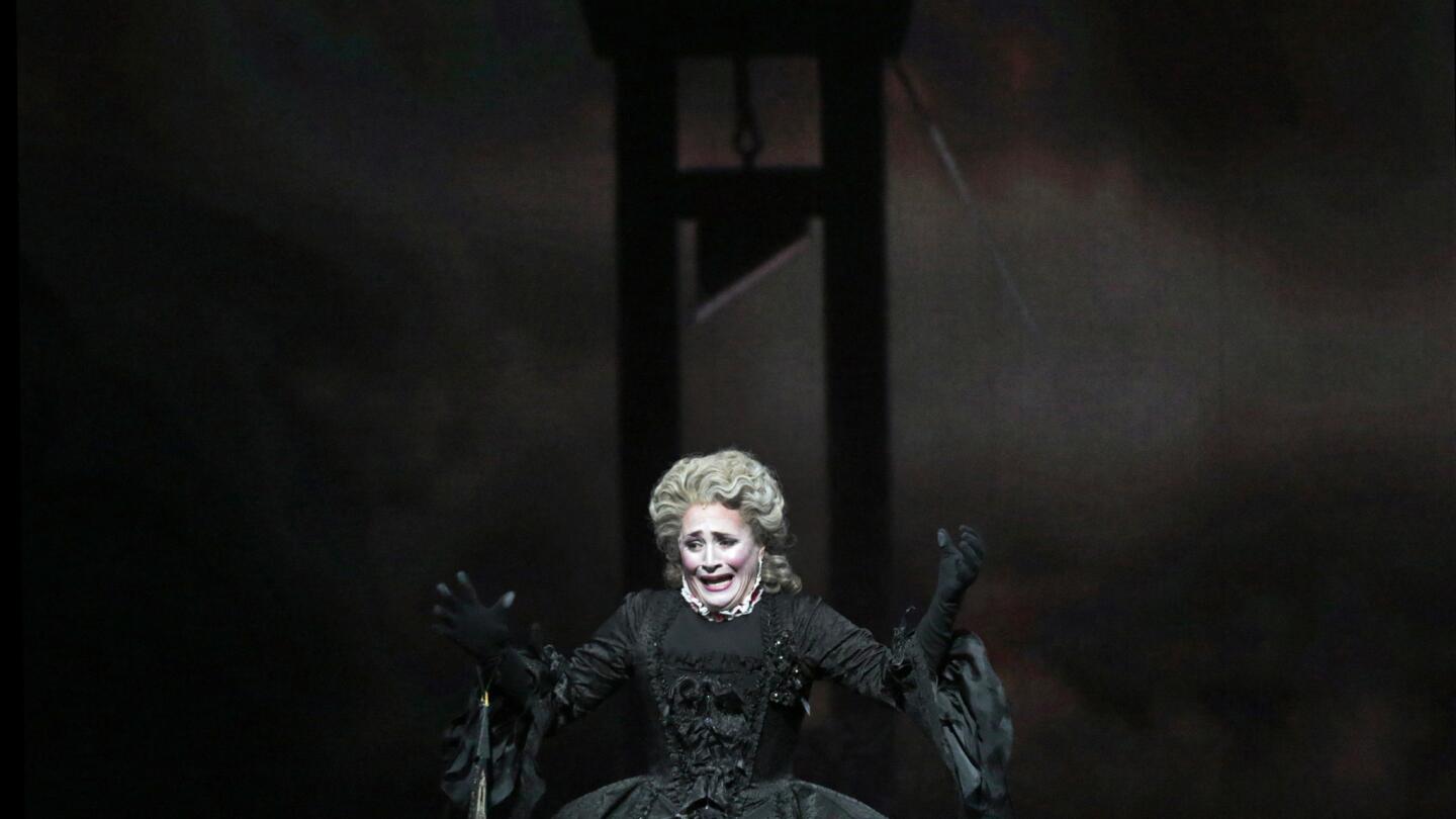 Patricia Racette as Marie Antoinette in L.A. Opera's production of John Corigliano's "The Ghosts of Versailles" at the Dorothy Chandler Pavilion, conducted by James Conlon.