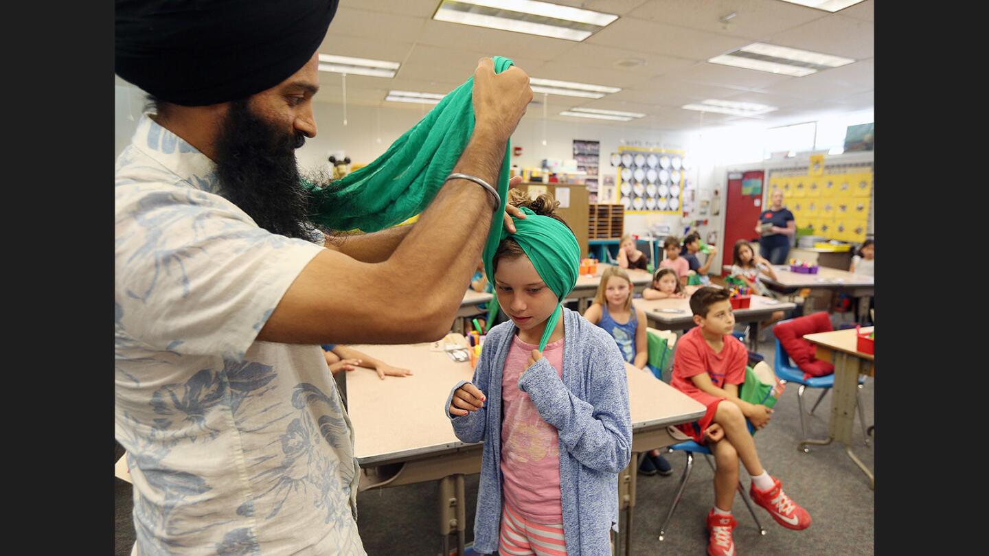 Photo Gallery: Third grade students at Paradise Canyon Elementary get lesson in Sikh religion