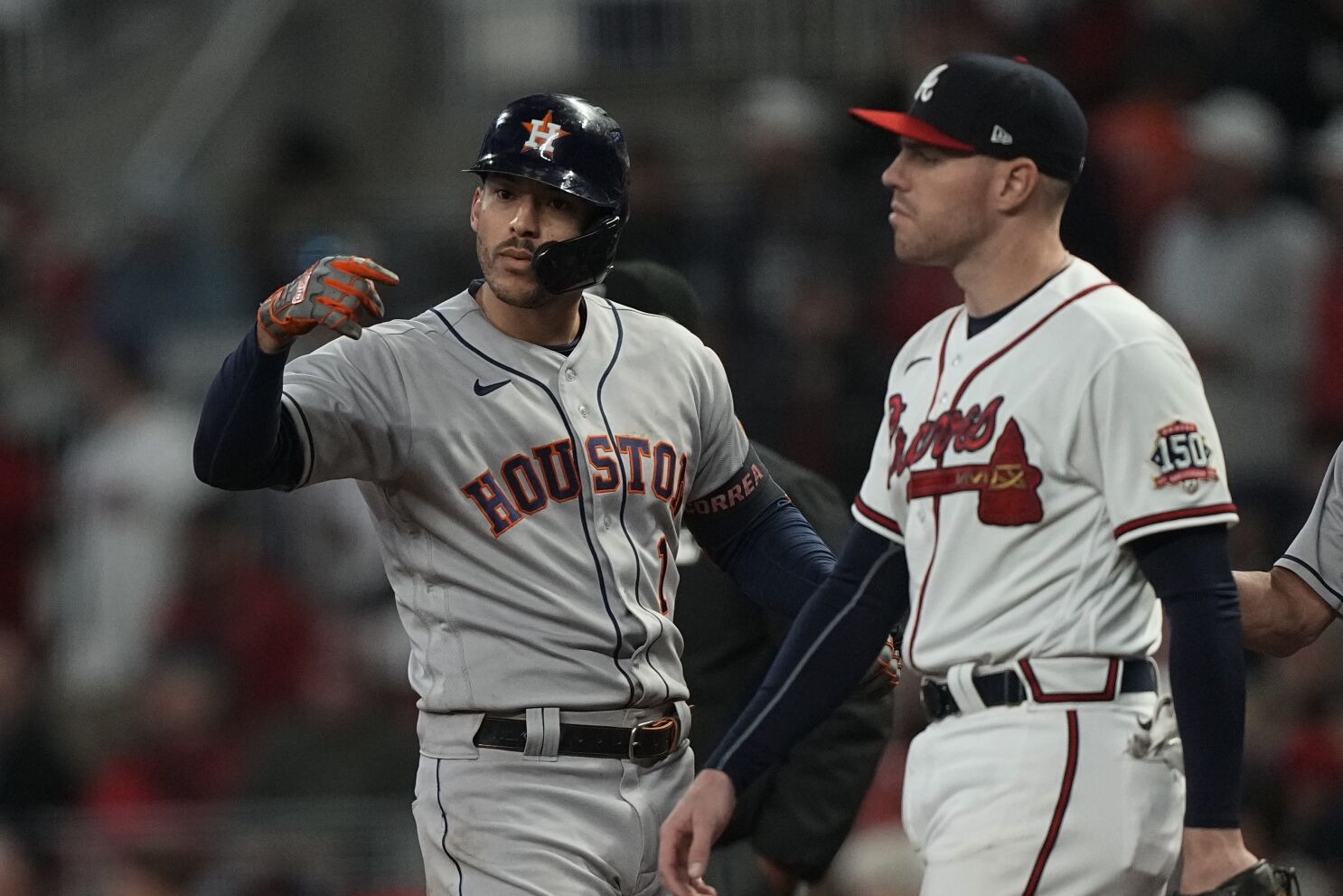Correa, Astros rally past Braves 9-5, cut WS deficit to 3-2 - The