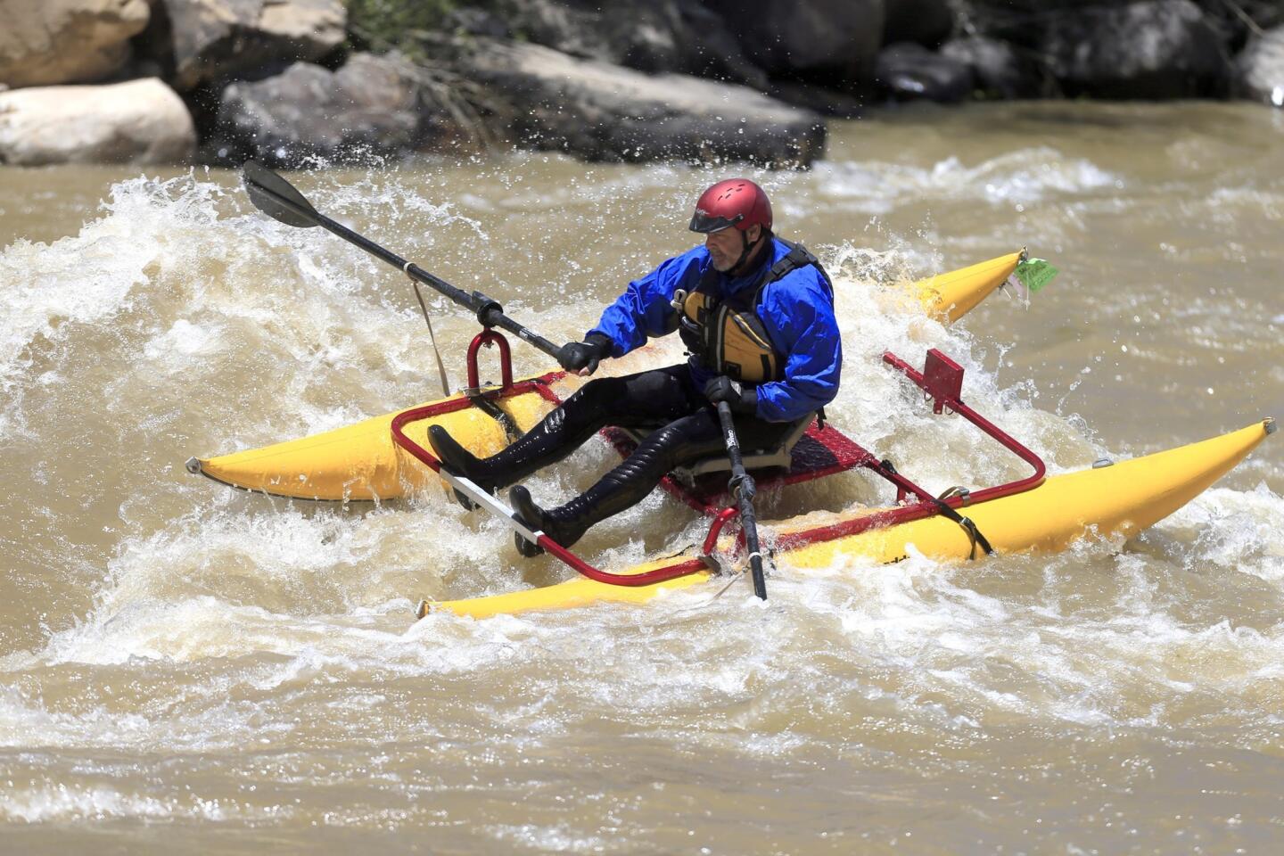 Water sports on the Animas River