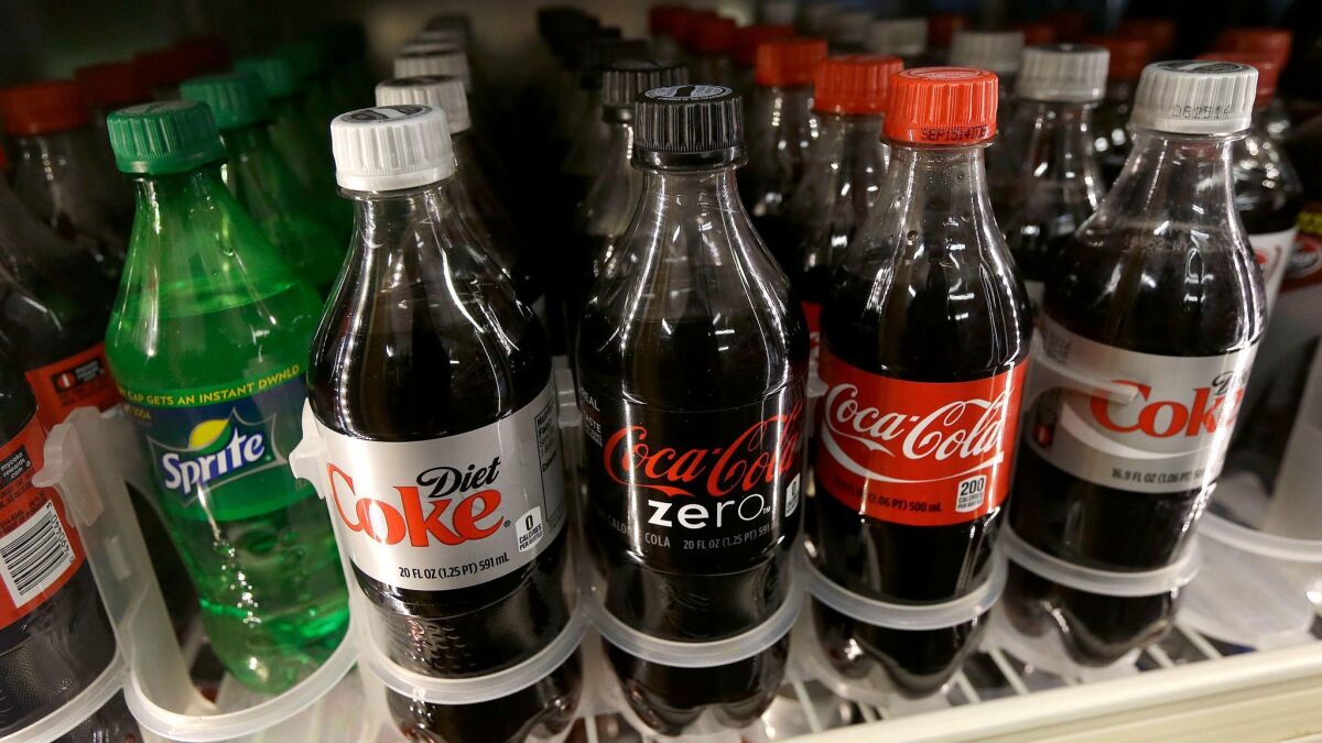 A federal appeals court blocked a San Francisco law Tuesday that requires a health warning on ads for sugary drinks. The 9th U.S. Circuit Court of Appeals said the warning is misleading and may violate freedom of speech.