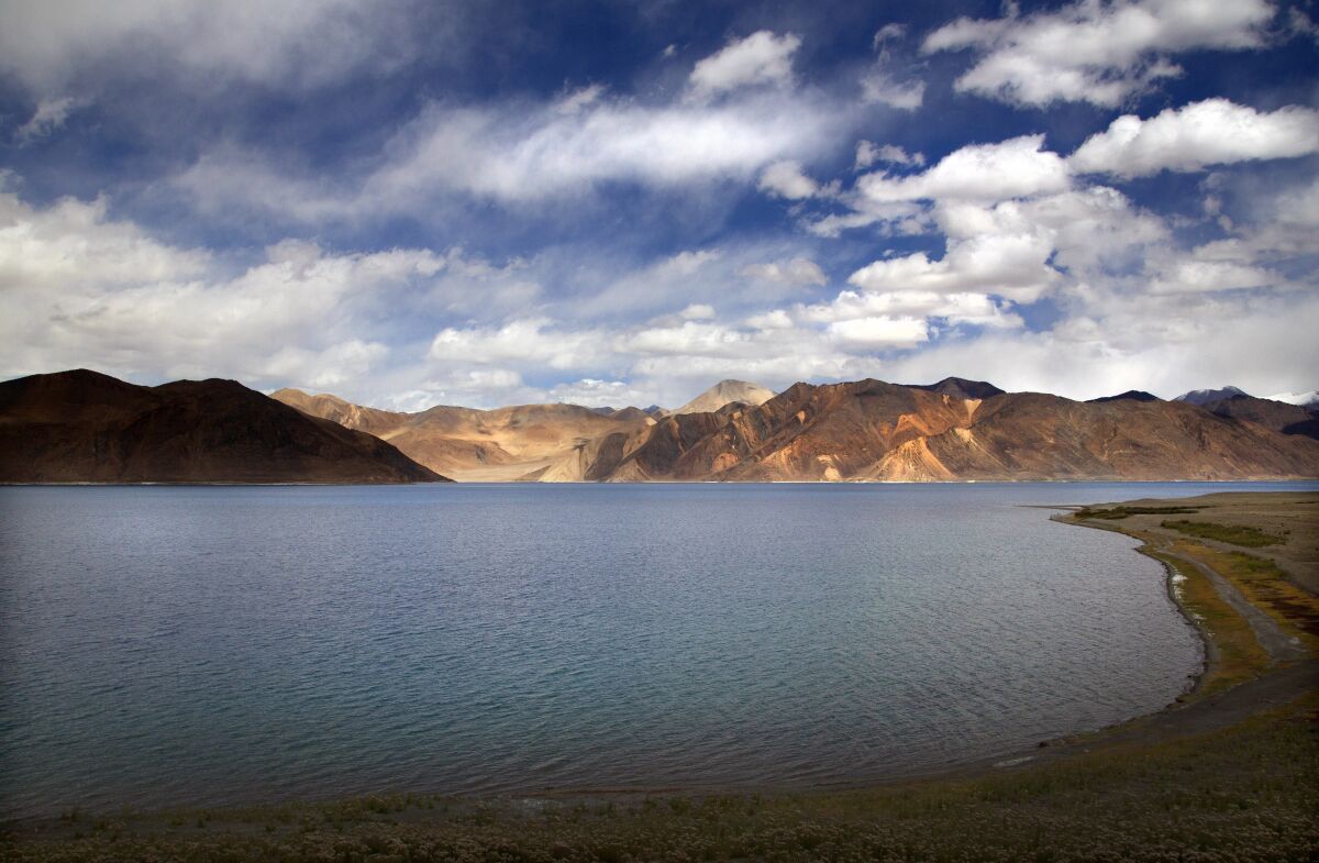 Pangong Lake in India's Ladakh region