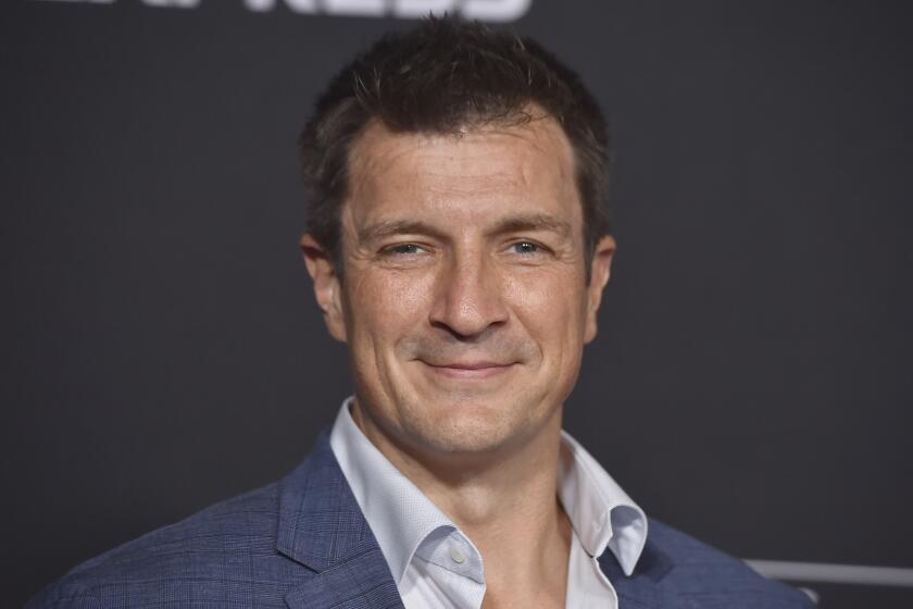 Nathan Fillion arrives at the world premiere of "Guardians of the Galaxy Vol. 3" on Thursday, April 27, 2023, at the Dolby Ballroom in Los Angeles. (Photo by Jordan Strauss/Invision/AP)