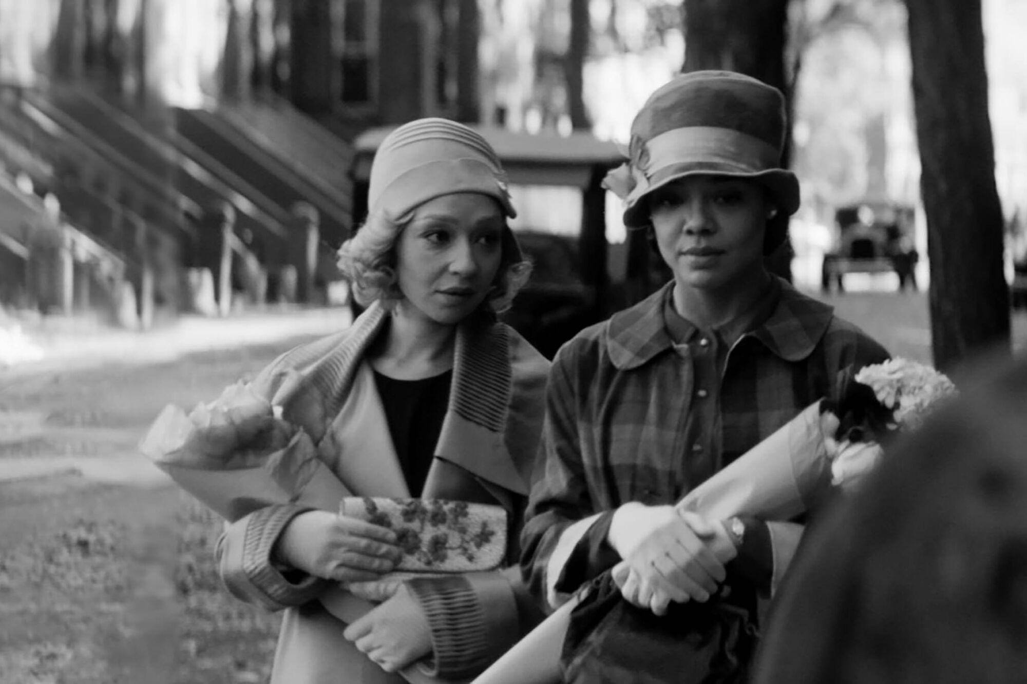 Ruth Negga and Tessa Thompson in a scene from "Passing" by Rebecca Hall